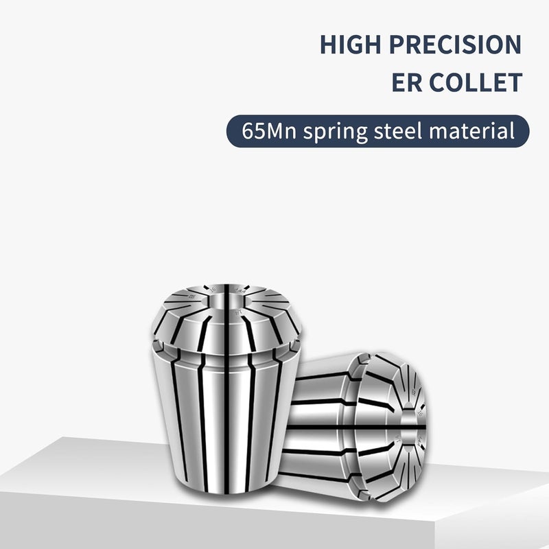WEXWE Tools ER20 5/16 Inch Size High Precision Spring Collets Set, Accuracy Within 0.008 mm,Within 5000RMP router collets For CNC Milling Engraving Chuck Lathe Tool Holder Workholding Engraving,1pcs - Image 5